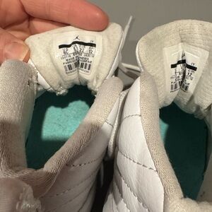 Jordan White Sneakers with Cushioned Insole and Textured Fabric